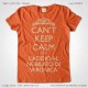 Magliette Keep Calm Addio Nubilato Amiche della Sposa T-Shirt Colore Arancio Stampa Colore Crema Taglia XS-S-M-L-XL