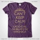 Magliette Keep Calm Addio Nubilato Amiche Sposa T-Shirt Matrimonio Colore Viola Stampa Personalizzata Dorata Taglia XS-S-M-L-XL