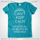 Magliette Keep Calm Addio Nubilato Amiche Sposa T-Shirt Matrimonio Colore Acqua Azzurra Stampa Colore Bianco Taglia XS-S-M-L-XL