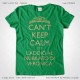 Magliette Keep Calm Addio Nubilato Amiche Sposa T-Shirt Matrimonio Colore Verde Kelly Stampa Dorata Taglia XS-S-M-L-XL