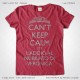 Magliette Keep Calm Addio Nubilato Amiche Sposa T-Shirt Matrimonio Colore Rosso Vintage Stampa Argentata Taglia XS-S-M-L-XL