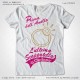 Magliette Addio Nubilato Ultima Scappatella Sposa T-Shirt Matrimonio Amiche Col. Bianco Stampa Fucsia-Oro Taglia XS-S-M-L-XL-XXL