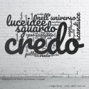 Wall Sticker Frasi e Citazioni Tag Words "Io Credo" 