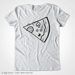 Coppia di Magliette per lui e per lei con pezzo di pizza complementare, T-Shirt per le coppie idee regalo by gigio store per te 