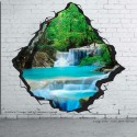 Trompe l'Oeil Adesivi Wall Sticker Fiume con Cascata