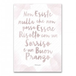 Wall Stickers Cucina Adesivi Murali Pareti Scritta Non esiste nulla che non possa essere risolto con un sorriso e un buon pranzo