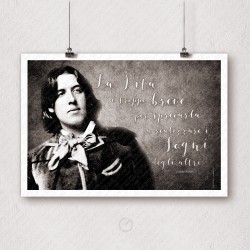 La vita è troppo breve per sprecarla a realizzare i sogni degli altri Stickers Poster Adesivi Muro Pareti citazioni Oscar Wilde