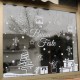 Vetrofania Natale Rimovibile vetrine negozi adesivi natale decorazioni natalizie vetro finestre vetrofanie natalizie gigio store