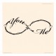 Gigio Store Wall Sticker Adesivo decorativo Murale Parete simbolo Infinito you and me forever idee regalo san valentino