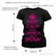 Gigio Store Magliette Addio al Nubilato logo grande 21x38 cm Keep Calm sono l'amica della Sposa idee regalo t-shirt Matrimonio