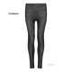 Gigio Store Leggings Donna 95% Poliestere 5% elastan molto comode asciugatura rapida colore carbone