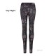 Gigio Store Leggings Donna 95% Poliestere 5% elastan molto comode asciugatura rapida colore city night