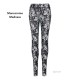 Gigio Store Leggings Donna 95% Poliestere 5% elastan molto comode asciugatura rapida colore monocrome madness