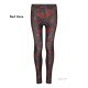 Gigio Store Leggings Donna 95% Poliestere 5% elastan molto comode asciugatura rapida colore red haze