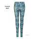 Gigio Store Leggings Donna 95% Poliestere 5% elastan molto comode asciugatura rapida colore tropical reef