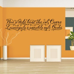 Vedere Bene col Cuore Wall Sticker