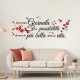 scritte adesive pareti italiano adesivi murali Giornata più bella Adesivi Murali bambini cameretta soggiorno cucina letto fiori