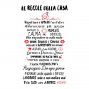 Le Regole della Casa | Wall Sticker