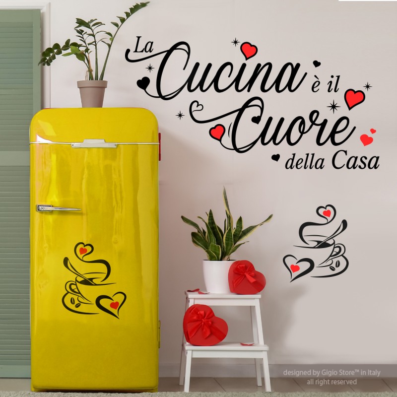 Adesivi murali cucina  Personalizza il cuore di casa