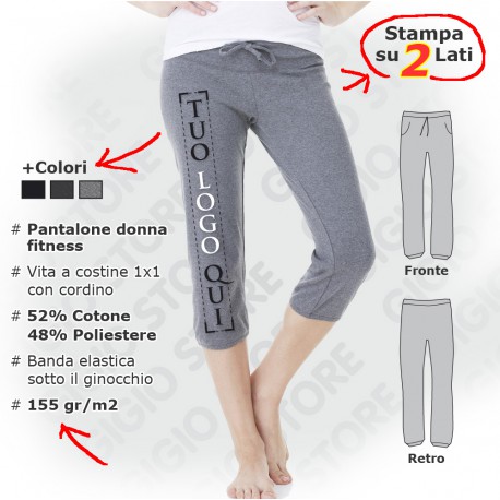 Pantalone Fitness Capri da Donna