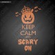 Maglietta Halloween Keep Calm Scary On