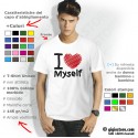 Maglietta Divertente “I Love Myself”