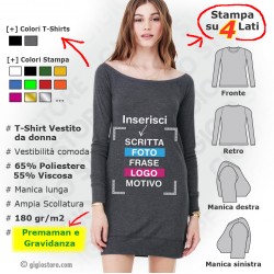 Maglietta Vestito Premaman Gravidanza manica lunga