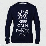 Felpe Keep Calm and Dance, Felpe Keep Calm Donna, Felpe Scuola Salsa, Felpe Personalizzate