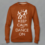 Felpa Keep Calm and Dance, Felpe Fitness Donna, Felpe Scuola Foxtrot, Felpe Gruppi Danza, Felpe Personalizzate