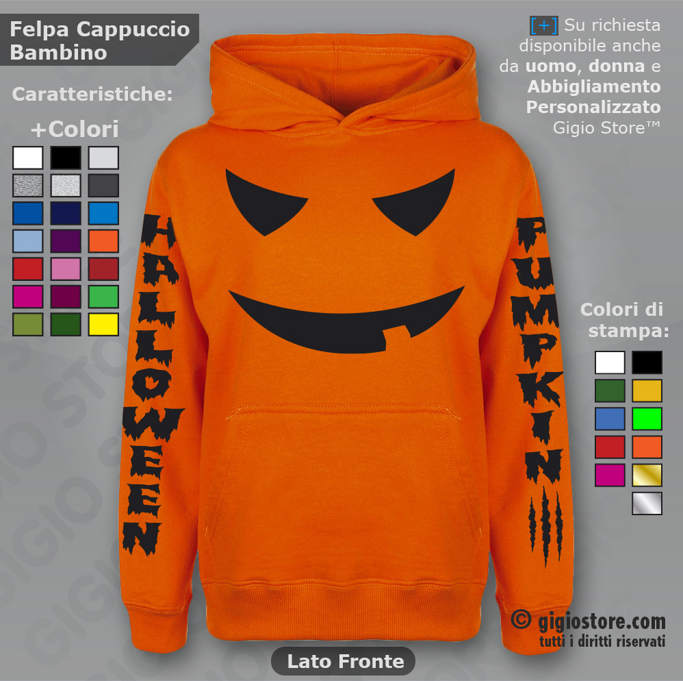 Festa di Halloween, Felpe Personalizzate, Felpe Halloween, Halloween Regali, Halloween Costume, Felpe Cappuccio, Felpe Bambino