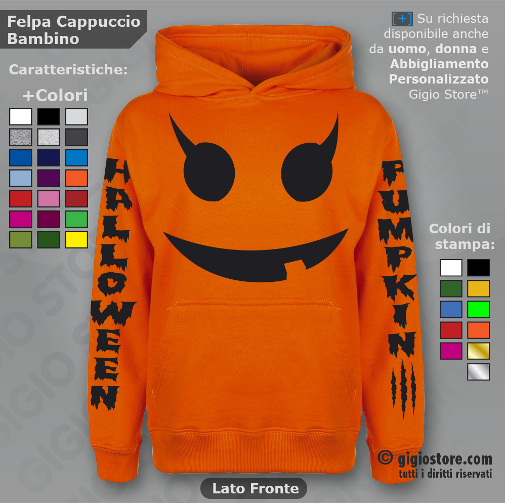 Festa di Halloween, Felpe Personalizzate, Felpe Halloween, Halloween Regali, Halloween Costume, Felpe Cappuccio, Felpe Bambino