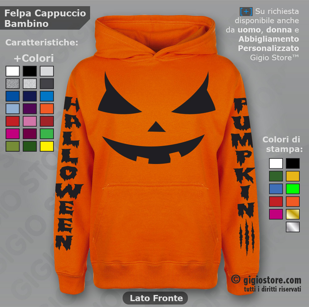 Festa di Halloween, Felpe Personalizzate, Felpe Halloween, Halloween Regali, Halloween Costume, Felpe Cappuccio, Felpe Bambino